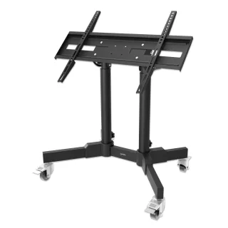 Manhattan 462679 Low Height TV/Monitor Trolley- Stand 37-65" VESA to 600X400MM