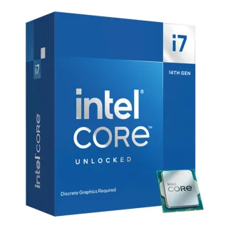 Intel Core i7 14700KF 20 Core Processor, 28 Threads, 2.5GHz up to 5.6GHz Turbo Raptor Lake Socket LGA 1700 33MB Cache, 125W, Maximum Turbo Power 253W, No Graphics, No Cooler