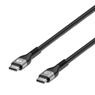 Manhattan 356367 USB-C Cable 240W 2M Male/Male- 480MBPS USB 2.0 Black Polybag