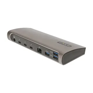 Startech Thunderbolt 4 Dock, 96W Power Delivery, Single 8K/Dual Monitor 4K 60Hz, 3xTB4/USB4 ports, 4xUSB-A, SD, GbE, Thunderbolt 4 Docking Station for Windows or TB3 MacBook, 0.8m - Docking station - Thunderbolt 4 - 3 x Thunderbolt - 1GbE - North America