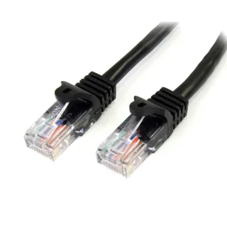 Startech 2m Black Cat5e / Cat 5 Snagless Patch Cable - Patch cable - RJ-45 (M) to RJ-45 (M) - 2 m - UTP - CAT 5e - molded, snagless - black