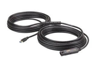 ATEN UE3315A - USB extension cable - USB Type A (M) to USB Type A (F) locking - USB 3.2 Gen 1 - 15 m - active - black - for ATEN US3344I