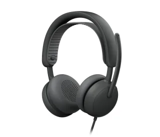 Logitech Zone Wired 2 for Business - Headset - on-ear - wired - active noise cancelling - graphite - UC certified