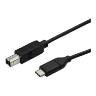 StarTech USB C to USB B Printer Cable - 1.6 ft / 0.5m - USB C Printer Cable - USB C to USB B Cable - USB Type C to Type B (USB2CB50CM)