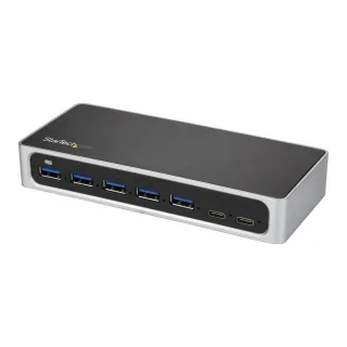 Startech 7 Port USB C Hub with Fast Charge Port, USB-C to 5x USB-A 2x USB-C USB 3.0 (USB 3.1/3.2 Gen 1 SuperSpeed 5Gbps), Self Powered Type-C Hub w/ Power Adapter, Desktop/Laptop Hub - Windows/macOS/Linux (HB30C5A2CSC) - Hub - 5 x SuperSpeed USB 3.0 + 2 x USB-C - desktop