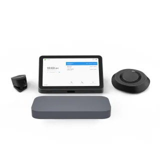 ASUS Google Meet GQE20A - Small/Medium Room Kit - video conferencing kit (speakerphone, touchscreen console, ePTZ UHD Camera) - iron grey - with Meeting Computer System - power adapter included