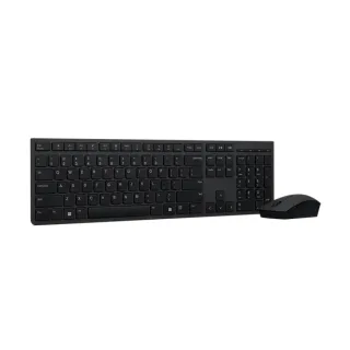 Lenovo Professional - Keyboard and mouse set - full size - wireless - Bluetooth, 2.4 GHz - QWERTY - UK - grey - brown box