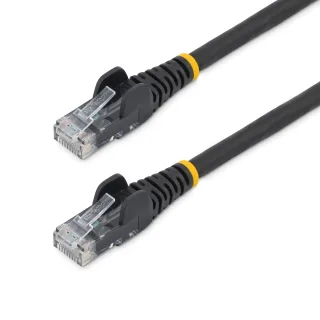 Startech 5m LSZH CAT6 Ethernet Cable, 10 Gigabit Snagless RJ45 100W PoE Network Patch Cord with Strain Relief, CAT 6 10GbE UTP, Black, Individually Tested/ETL, Low Smoke Zero Halogen - Category 6 - 24AWG (N6LPATCH5MBK) - Patch cable - RJ-45 (M) to RJ-45 (M) - 5 m - 6 mm - UTP - CAT 6 - snagless - black