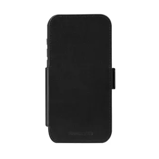 dbramante1928 Copenhagen - Flip cover for mobile phone - full-grain leather - black - for Apple iPhone 17 Pro Max, 18 Pro Max