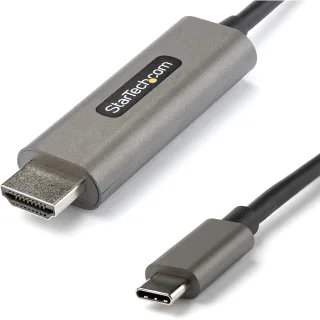 Startech 9.8ft (3m) DisplayPort to HDMI Adapter Cable, 4K 60Hz with HDR, DP to HDMI 2.0b, Active Video Converter, DisplayPort Desktop to HDMI Monitor, M/M - DisplayPort to HDMI Cord (10F-DP-HDMI-4K60-HDR) - Adapter cable - DisplayPort male to HDMI male - 3 m - black - 4K60Hz support, HDR support