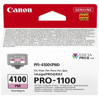 Canon PFI-4100 PM - 80 ml - photo magenta - original - hanging box - ink tank - for imagePROGRAF PRO-1100