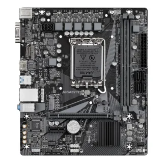 Gigabyte H610M H V3 DDR4 Ultra Durable Intel 1700 Socket Motherboard, Micro-ATX, 2x DDR4 Slots, 1x M.2 Socket, GbE LAN, 1x D-Sub / 1x HDMI Port
