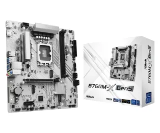 ASRock B760M-X Gen5 Intel 1700 Socket Motherboard, Micro-ATX, 2x DDR5 Slots, 2x M.2 Sockets, 2.5GbE LAN, 1x DisplayPort / 1x HDMI Port