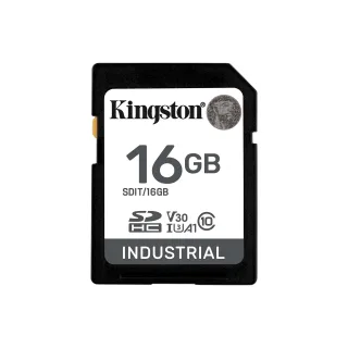 Kingston SDIT/16GB 16GB Sdhc Industrial C10 -40C to 85C Uhs-i U3 V30 A1 Pslc