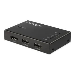 Startech 4 Port HDMI Video Switch - 3x HDMI & 1x DisplayPort - 4K 60Hz - Video/audio switch - 3 x HDMI + 1 x DisplayPort - desktop