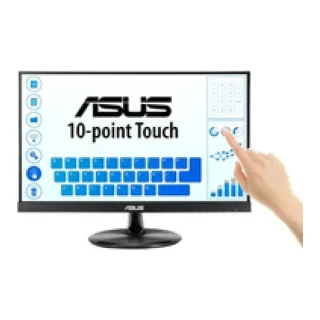 ASUS VT229H - LED monitor - 21.5" (22" viewable) - touchscreen - 1920 x 1080 Full HD (1080p) - IPS - 250 cd/m² - 1000:1 - 5 ms - HDMI, VGA - speakers - black