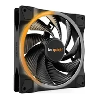 be quiet! Light Wings PWM High Speed Addressable RGB Fan, 140mm, 2200RPM, 4-Pin PWM Fan & 3-Pin ARGB Connectors, Black Frame, Black Blades, ARGB Lighting on Front & Rear