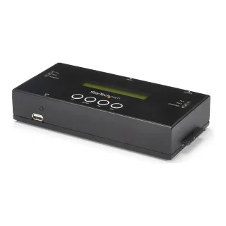 StarTech 1:1 Hard Drive Duplicator and Eraser for 2.5"/ 3.5" SATA (I/II/III) & SAS (I/II) HDD SSD - LCD & RS-232 - Cloner & Wiper (SATSASDUPE11)