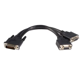 StarTech DMS 59 to VGA Splitter - 8in - DMS 59 to 2x VGA - Y Cable - Monitor Splitter Cable - DMS 59 Cable - DMS 59 to VGA Adapter (DMSVGAVGA1)