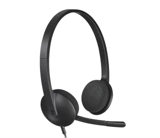 Logitech H340 Stereo Headset USB Plug-and-Play with Noise-Cancelling Mic