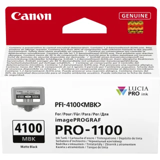 Canon PFI-4100 MBK - 80 ml - matte black - original - hanging box - ink tank - for imagePROGRAF PRO-1100