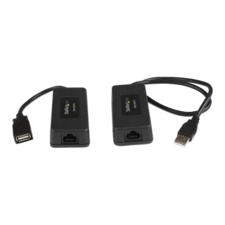 Startech 1-Port USB 1.1 Extender - Up to 131 ft (40 m) over Cat5/Cat6 Extension - Up to 12 Mbps USB 1.1 Ethernet Extender (USB110EXT2) - USB extender - USB - over CAT 5/6 - up to 40 m - for P/N: UUSBOTG