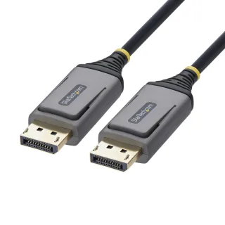 StarTech - DisplayPort cable - DisplayPort (M) latched to DisplayPort (M) latched - DisplayPort 1.4 - 30 m - Active Optical Cable (AOC), hybrid, plenum-rated, 8K60Hz support, up to 32.4 Gbps data rate, Unidirectional - black