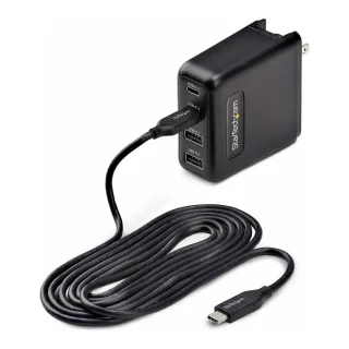 Startech 7 Port USB Charging Station with 5x 1A Ports and 2x 2A Ports - Charging strip + AC power adapter - 5 A - 7 output connectors (USB) - black - Europe
