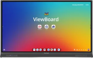 ViewSonic ViewBoard IFP7553 - 75" Diagonal Class IFP53 Series LED-backlit LCD display - interactive - with touchscreen (multi touch) / 8-microphone array / optional slot-in PC capability - Android - 4K UHD (2160p) 3840 x 2160 - Direct LED