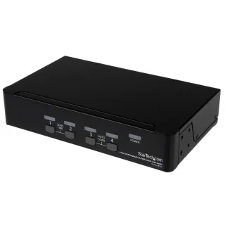 Startech 4 Port DisplayPort KVM Switch w/ Audio - USB, Keyboard, Video, Mouse, Computer Switch Box for 2560x1600 DP Monitor (SV431DPUA) - KVM / audio / USB switch - 4 x KVM / audio / USB - 1 local user - desktop - for P/N: DP4N1USB6, IM12D1500P, SV431RACK, SVA12M2NEUA, SVA12M5NA