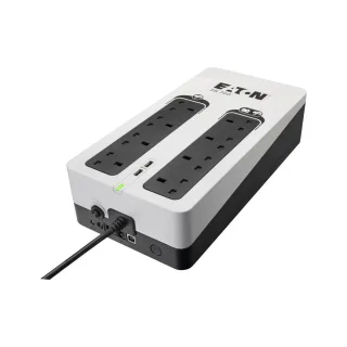 Eaton 3S Gen2 - UPS - BS, (4) UK, (4) UK surge only, USB charge (2), tower - AC 220/230/240 V - 420 Watt - 700 VA - 1-phase - 7 Ah - USB - output connectors: 8 - United Kingdom - black / white