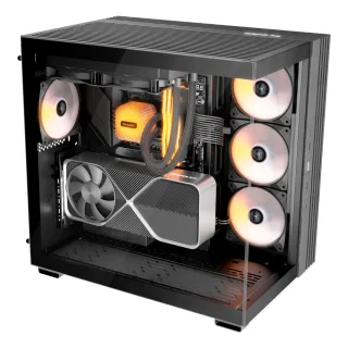 be quiet! BGW67 Light Base 600 LX Mid Tower Gaming Case, 1 x USB Type-C / 2 x USB 3.0, Tempered Glass Front & Side Window Panel, 4 x Light Wings ARGB Fans, ATX / M-ATX / Mini-ITX Compatible