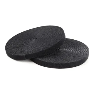 Startech 100ft. Hook and Loop Roll - Cut-to-Size Reusable Cable Ties - Bulk Industrial Wire Fastener Tape - Adjustable Fabric Wraps - Black (HKLP100) - Cable tie roll - 30.4 m - for P/N: CMHOOK1U, HKLP100BL, HKLP100GN, HKLP100RD, HKLP100YW