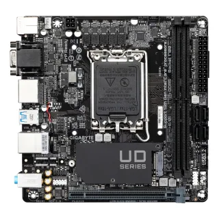 Gigabyte H610I Intel 1700 Socket Motherboard, Mini-ITX, 2x DDR5 Slots, 1x M.2 Socket, GbE LAN, 1x D-Sub / 2x DisplayPorts / 1x HDMI Port