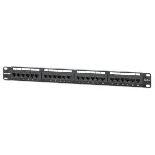 Intellinet 520959 CAT6 Patch Panel 24-PORT Utp- 1U Unshielded
