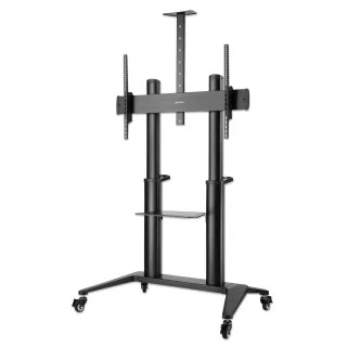 Manhattan 462341 TV/Monitor Trolley Stand- 70-120" VESA 1000X600MM 140KG