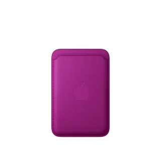 Apple - Wallet for mobile phone / credit card - MagSafe compatibility - microtwill, FineWoven - magenta - for iPhone 12, 13, 14, 15, 16, 16e, 17, 17e, 18, Air