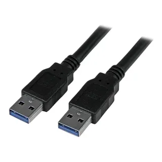 StarTech 3m 10 ft USB 3.0 Cable - A to A - M/M - Long USB 3.0 Cable - USB 3.1 Gen 1 (5 Gbps) (USB3SAA3MBK) - USB cable - USB Type A (M) to USB Type A (M) - USB 3.0 - 3 m - molded - black - for P/N: HB30C1A1CPD, HB30C3A1CFBW, HB30C3A1CST, HB30C5A2CSC, HB30C5A2CST, SV231DPU34K