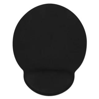 Manhattan 434362 Wrist Gel Support Pad Mouse Mat -Black Non Slip Base