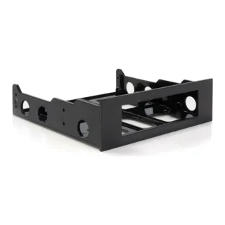 Startech 3.5" to 5.25" Front Bay Adapter - Mount 3.5" HDD in 5.25" Bay - Hard Drive Mounting Bracket w/ Mounting Screws (BRACKETFDBK) - Storage bay adapter - black - for P/N: 25SATSAS35HD, 35FCREADBU3, 35SAT225S3R, HSB225S3R, S251BU31REM, SATBP125VP