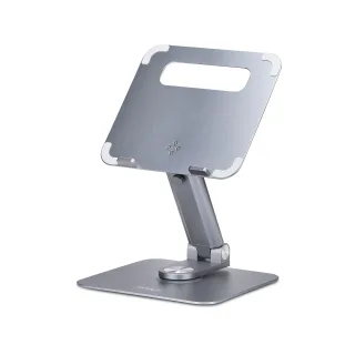 Startech - Notebook stand - 360° swivel, telescopic height adjustment - desktop - silver