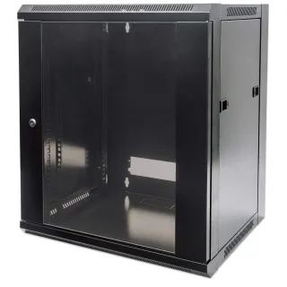 Intellinet 711869 Network Cabinet Wall Mount 12U- (Standard) 450MM Black Flatpack