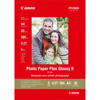 Canon Photo Paper Plus II PP-201 - Glossy photo paper - A4 (210 x 297 mm) - 260 g/m2 - 20 sheet(s)