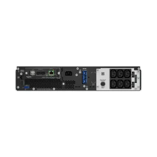 APC Smart-UPS SRT 1500VA RM - UPS (rack-mountable) - AC 230 V - 1500 watt - 1500 VA - Ethernet 10/100, USB, serial - output connectors: 6 - PFC - 2U - black - with APC UPS Network Management Card AP9641