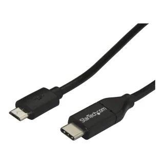 StarTech USB C to Micro USB Cable - 0.5m - M/M - Thunderbolt 3 Compatible - Micro USB Cord -USB Type C to Micro USB Cable (USB2CUB50CM)