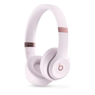 Beats Solo 4 - Headphones with mic - on-ear - Bluetooth - wireless - 3.5 mm jack, USB-C - noise isolating - pink cloud