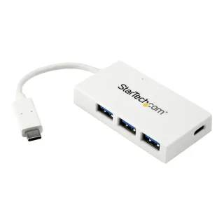Startech 4-Port USB 3.0 Hub - Powered USB 3.1 Gen 1 Hub - USB-C to 1x USB-C and 3x USB-A Adapter - USB-C Port Expander (HB30C3A1CFB) - Hub - 4 x SuperSpeed USB 3.0 - desktop - for P/N: CFASTRWU3C, SDMSDRWU3AC, TB3DK2DPPD, TB3DK2DPPDUE, TB3DKDPMAW, TB3DKDPMAWUE