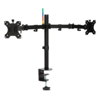 Kensington SmartFit Ergo Dual Extended Monitor Arm - Mounting kit - adjustable arm - for 2 monitors - metal - black - screen size: up to 32" - desktop, C-clamp, grommet, desk-mountable