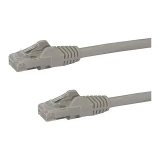 Startech 10m CAT6 Ethernet Cable, 10 Gigabit Snagless RJ45 650MHz 100W PoE Patch Cord, CAT 6 10GbE UTP Network Cable w/Strain Relief, Grey, Wiring is UL Certified/TIA - Category 6 - 24AWG (N6PATC10MGR)