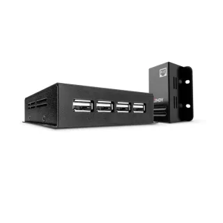Lindy 42681 USB 2.0 4 Port Hub CAT.5 Extend 50M with Power Over CAT5